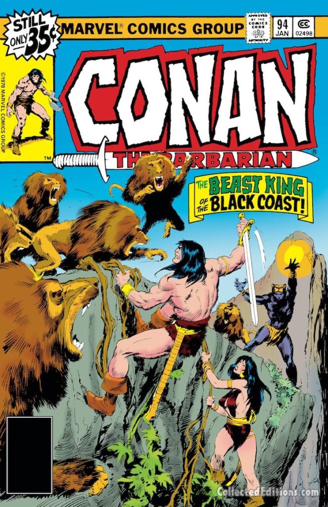 Conan the Barbarian #94 cover; pencils and inks, John Buscema