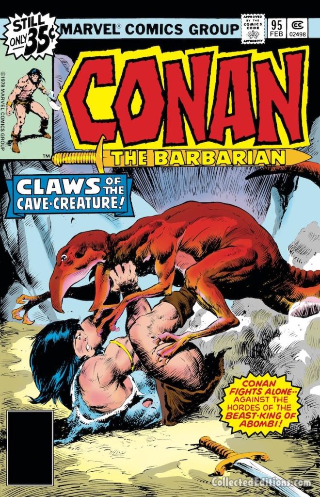 Conan the Barbarian #95 cover; pencils and inks, John Buscema