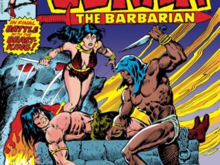 Conan the Barbarian #97 cover; pencils, John Buscema; inks, Ernie Chan Conan the Barbarian #96 cover; pencils and inks, John Buscema