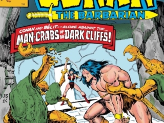 Conan the Barbarian #99 cover; pencils, John Buscema; inks, Ernie Chan Conan the Barbarian #99 cover; pencils, John Buscema; Man-Crabs of the Dark Cliffs; Bêlit