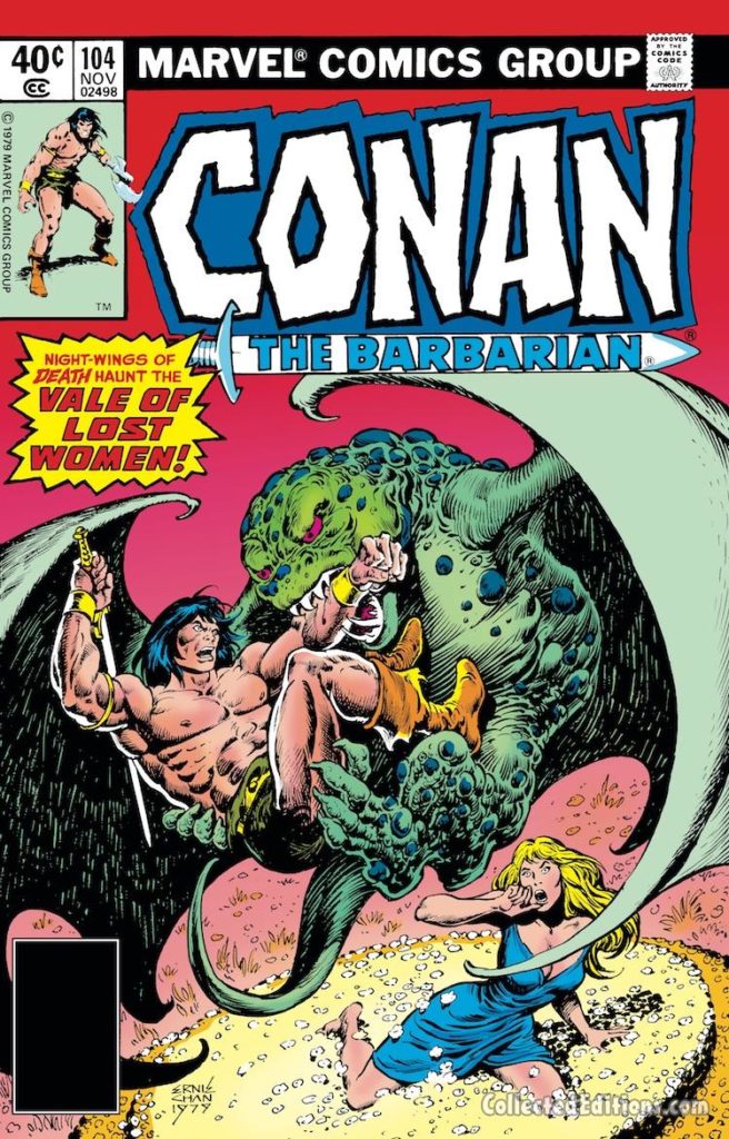 Conan the Barbarian #104 cover; pencils and inks, Ernie Chan