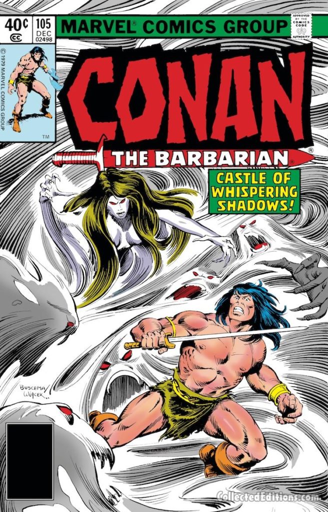 Conan the Barbarian #105 cover; pencils, John Buscema; inks, Bob Wiacek