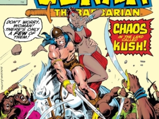 Conan the Barbarian #106 cover; pencils, John Buscema; inks, Bob Layton Conan the Barbarian #106 cover; pencils, John Buscema; inks, Bob Layton