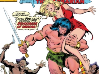 Conan the Barbarian #108 cover; pencils, John Buscema; inks, Bob Layton Conan the Barbarian #108 cover; pencils, John Buscema; inks, Bob Layton