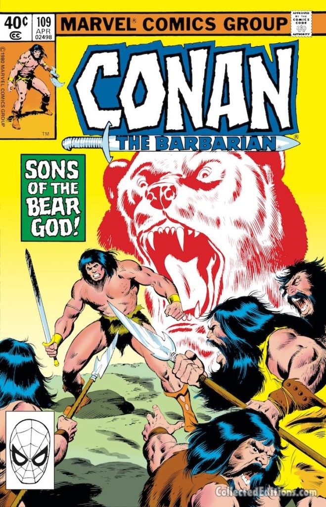 Conan the Barbarian #109 cover; pencils and inks, John Buscema