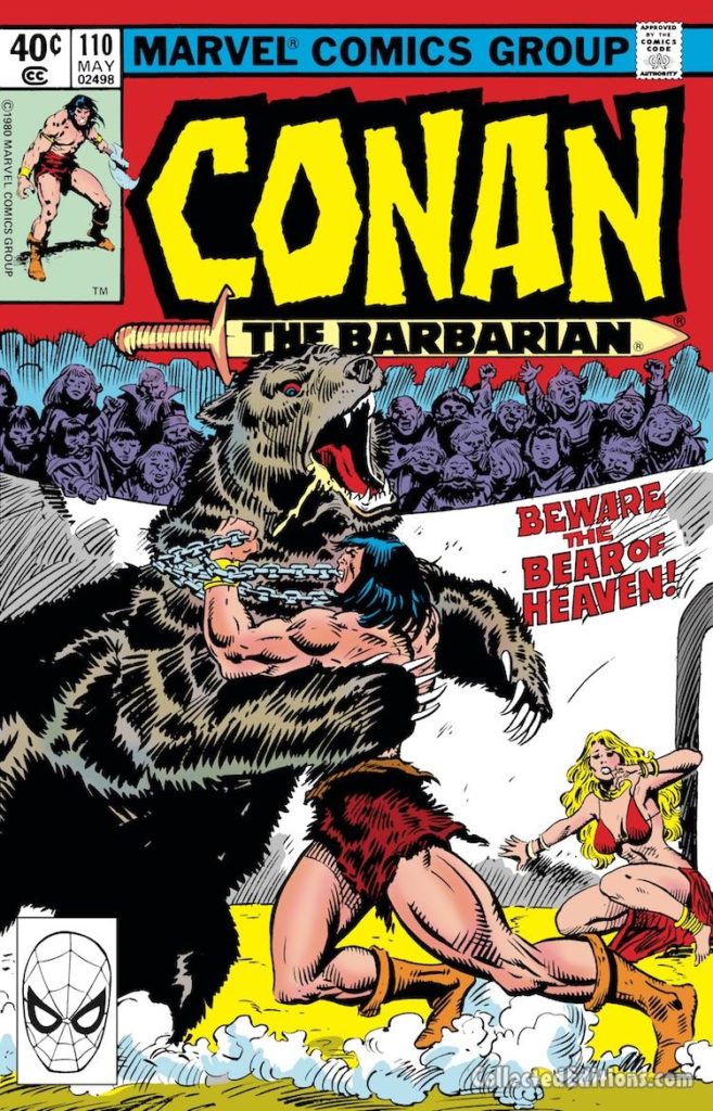 Conan the Barbarian #110 cover; pencils and inks, John Buscema