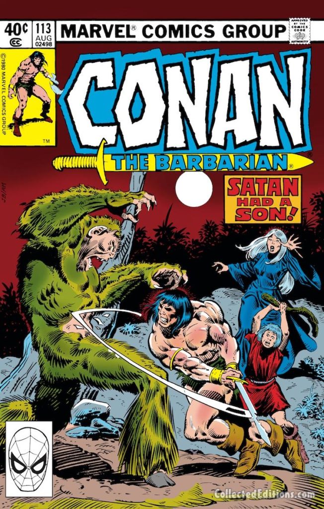Conan the Barbarian #113 cover; pencils, John Buscema; inks, Al Milgrom
