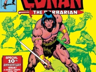 Conan the Barbarian #115 cover; pencils, John Buscema; inks, Ernie Chan Conan the Barbarian #115 cover; pencils, John Buscema; inks, Ernie Chan; Roy Thomas last issue