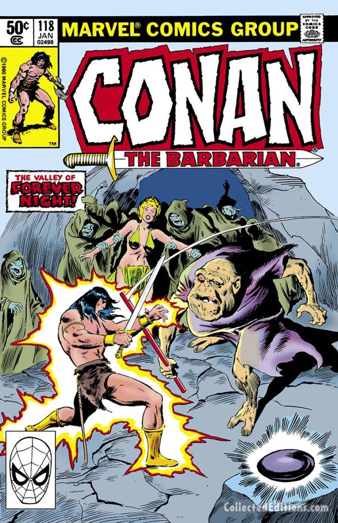 Conan the Barbarian #118 cover; pencils, John Buscema; inks, Ernie Chan