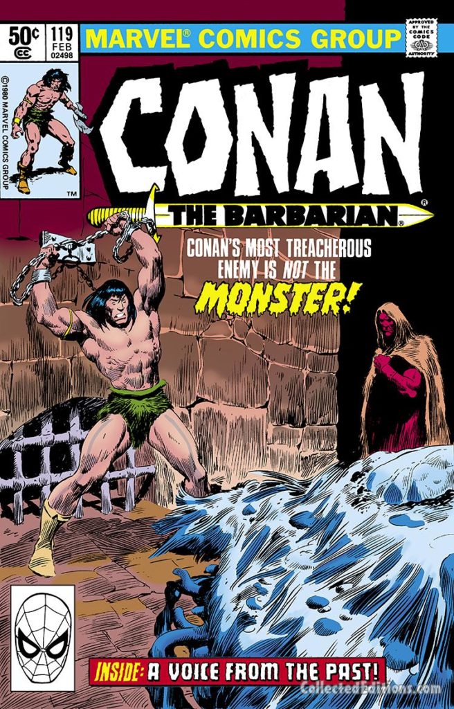 Conan the Barbarian #119 cover; pencils, John Buscema; inks, Bob McLeod