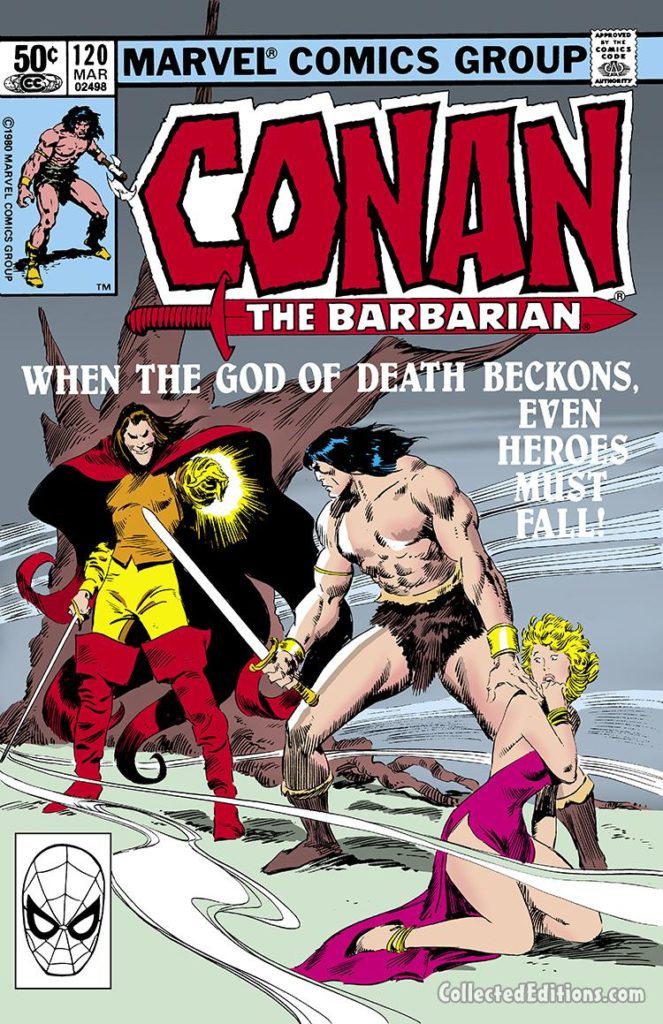 Conan the Barbarian #120 cover; pencils, John Buscema; inks, Bob McLeod