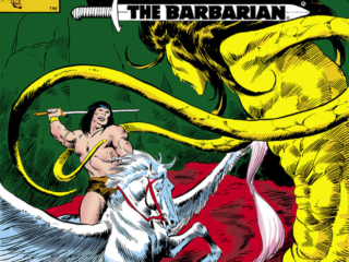 Conan the Barbarian #121 cover; pencils, John Buscema; inks, Bob McLeod