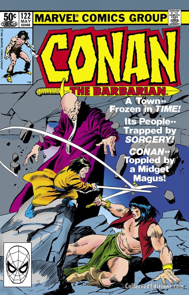 Conan the Barbarian #122 cover; pencils, John Buscema; inks, Bob McLeod