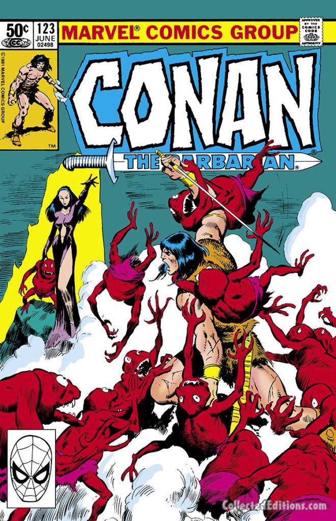 Conan the Barbarian #123 cover; pencils, John Buscema; inks, Bob McLeod