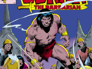 Conan the Barbarian #124 cover; pencils, John Buscema; inks, Bob McLeod