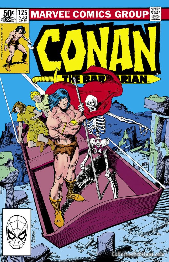 Conan the Barbarian #125 cover; pencils, John Buscema; inks, Bob McLeod