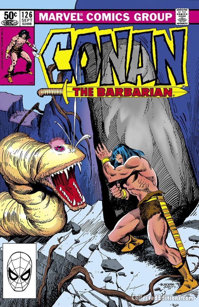 Conan the Barbarian #125 cover; pencils, John Buscema; inks, Terry Austin