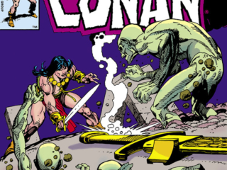 Conan the Barbarian #128 cover; pencils and inks, Gil Kane