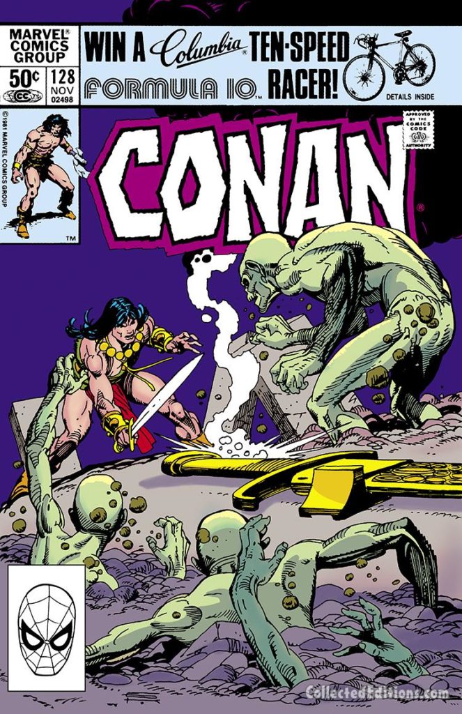 Conan the Barbarian #128 cover; pencils and inks, Gil Kane