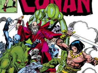 Conan the Barbarian #130 cover; pencils and inks, Gil Kane