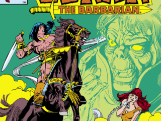 Conan the Barbarian #133 cover; pencils and inks, Gil Kane