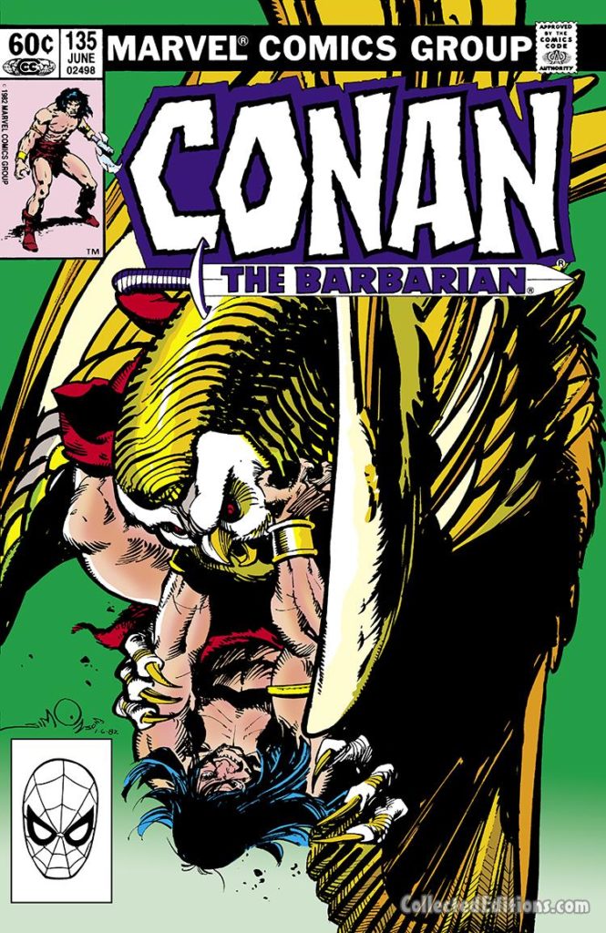 Conan the Barbarian #135 cover; pencils and inks, Walter Simonson