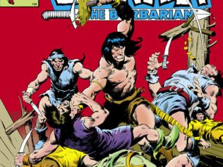 Conan the Barbarian #137 cover; pencils and inks, John Buscema