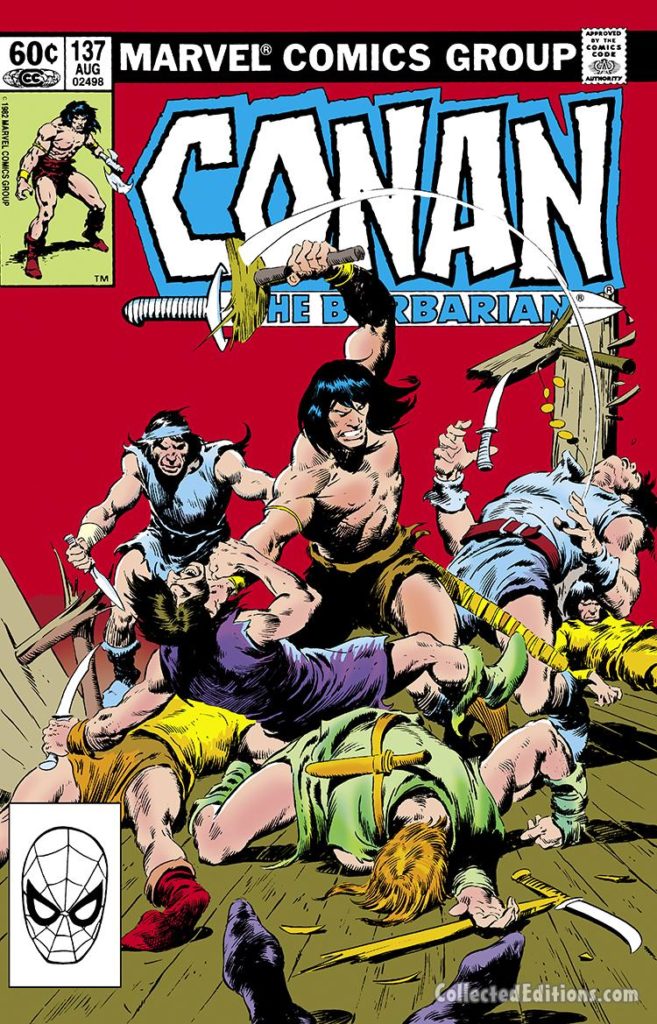 Conan the Barbarian #137 cover; pencils and inks, John Buscema