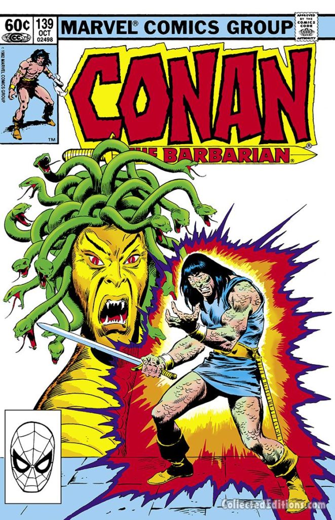 Conan the Barbarian #139 cover; pencils and inks, John Buscema