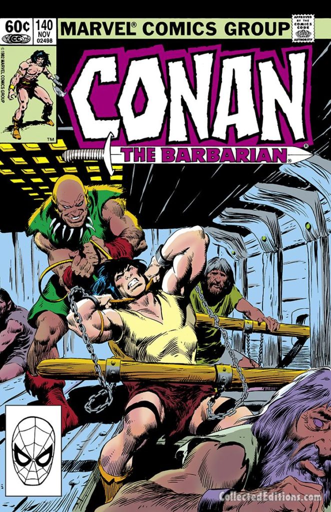 Conan the Barbarian #140 cover; pencils and inks, John Buscema