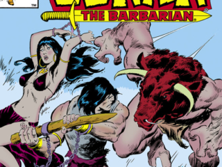 Conan the Barbarian #142 cover; pencils and inks, John Buscema