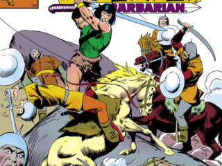 Conan the Barbarian #143 cover; pencils and inks, John Buscema