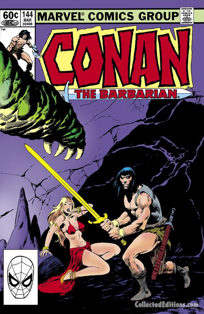 Conan the Barbarian #144 cover; pencils and inks, John Buscema