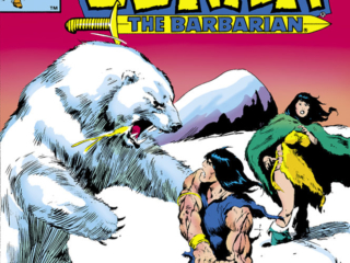 Conan the Barbarian #145 cover; pencils and inks, John Buscema