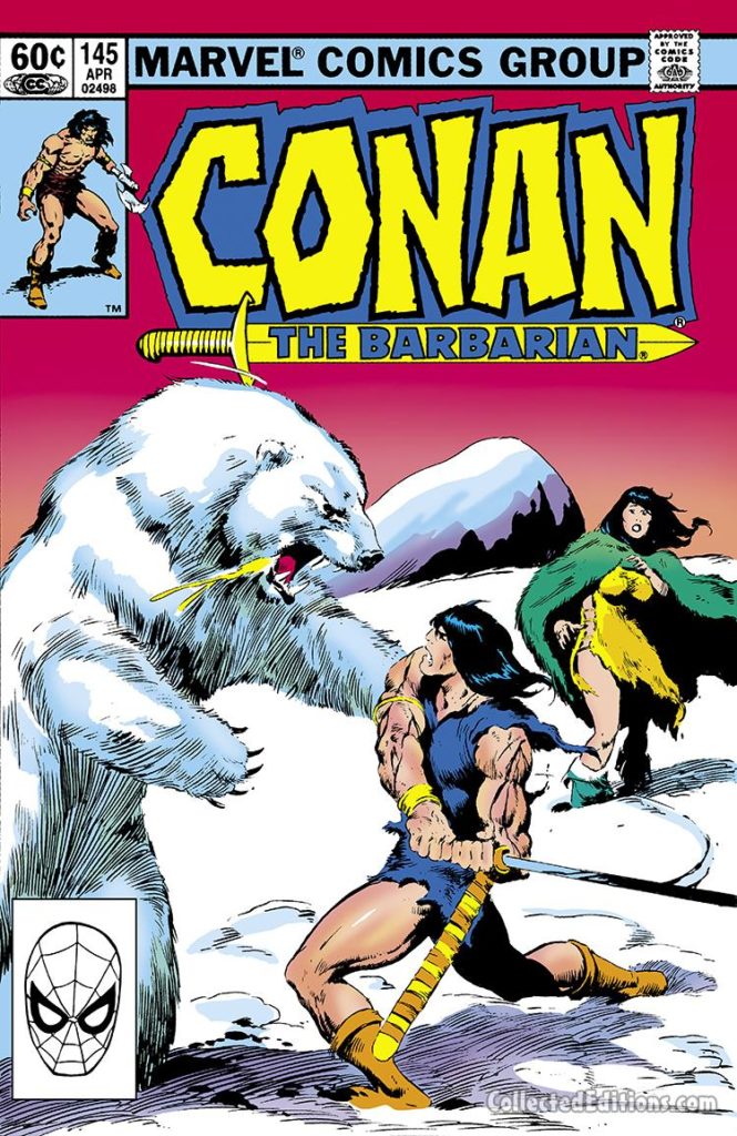 Conan the Barbarian #145 cover; pencils and inks, John Buscema