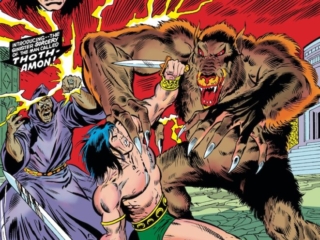 Conan the Barbarian Annual #2 cover; pencils and inks, Rich Buckler