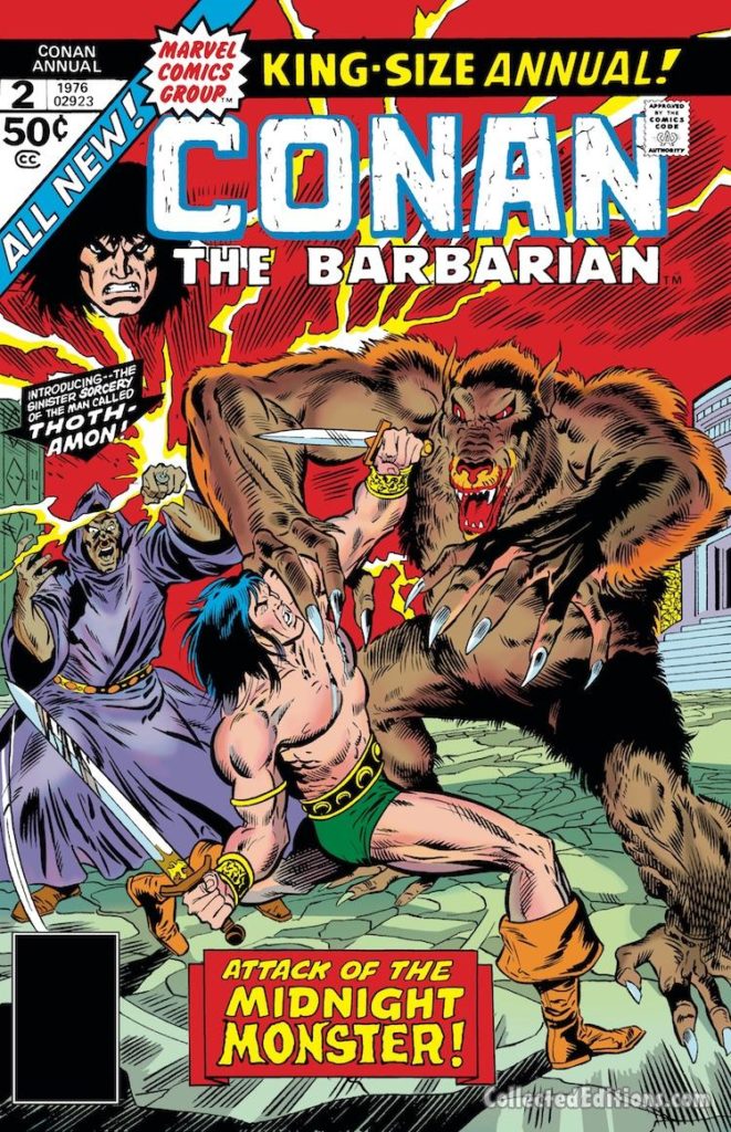 Conan the Barbarian Annual #2 cover; pencils and inks, Rich Buckler