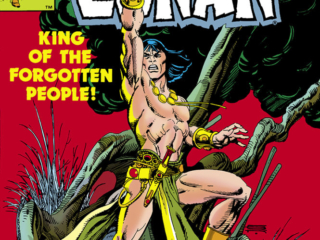Conan the Barbarian Annual #6 cover; pencils and inks, Gil Kane