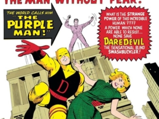 Daredevil #4 cover; pencils, Jack Kirby; inks, Vince Colletta; Killgrave the Purple Man, Karen page