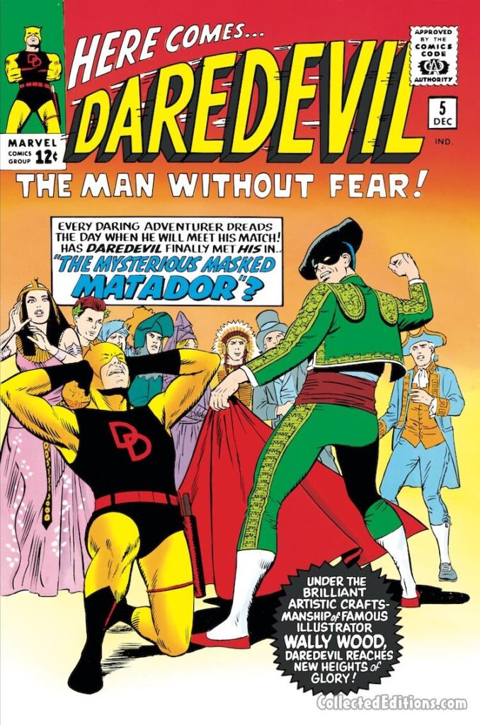 Daredevil #5 cover; pencils and inks, Wally Wood; The Matador, Wally Wood