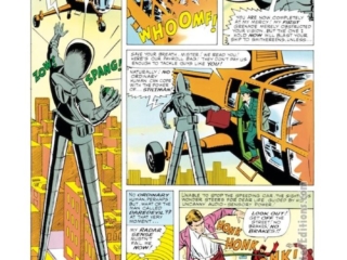 Daredevil #8, pg. 3; pencils and inks, Wally Wood; Stilt-Man, radar sense