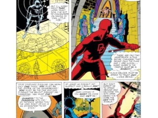 Daredevil #9, pg. 9; layouts and inks, Wally Wood; pencils, Bob Powell; radar sense