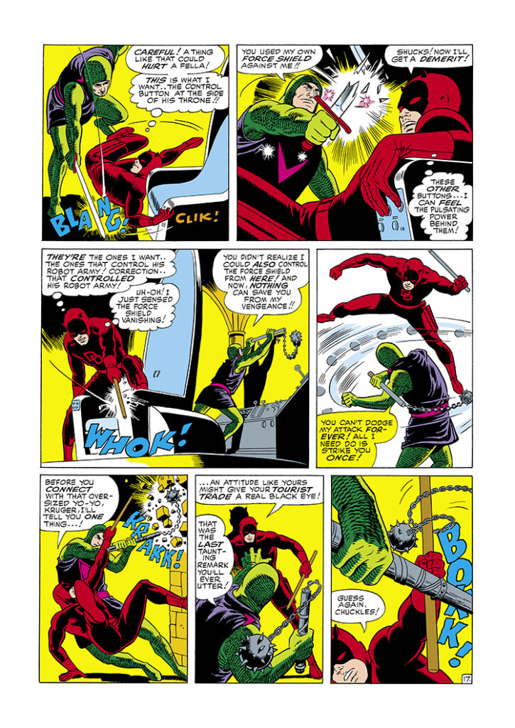 Daredevil #9, pg. 17; layouts, Wally Wood; pencils and inks, Bob Powell; Klaus Kruger