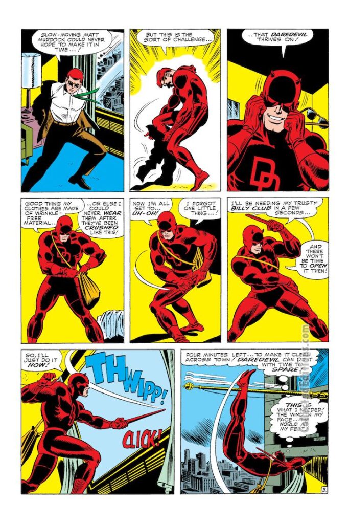 Daredevil #12, pg. 3; layouts, Jack Kirby; pencils and inks, John Romita Sr.