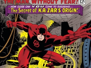 Daredevil #13 cover; pencils, John Romita Sr.; inks, John Romita Sr.; Secret of Ka-Zar's origin