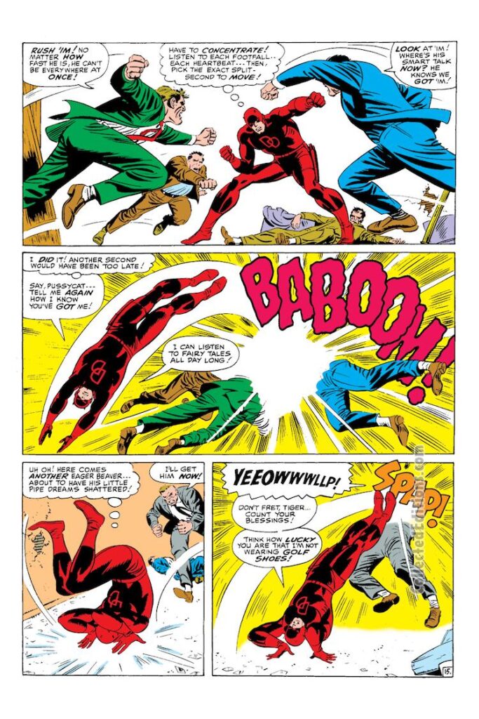 Daredevil #19, pg. 15; pencils, John Romita Sr.; inks, Frank Giacoia