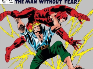 Daredevil #24 cover; pencils, Gene Colan; inks, Frank Giacoia; Ka-Zar the Great