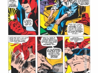 Daredevil #26, pg. 3; pencils, Gene Colan; inks, Frank Giacoia; first appearance of Mike Murdock