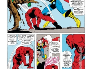 Daredevil #30, pg. 16; pencils, Gene Colan; inks, John Tartaglione; Thor