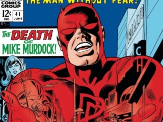 Daredevil #41 cover; pencils, Gene Colan; inks, Frank Giacoia; The Death of Mike Murdock